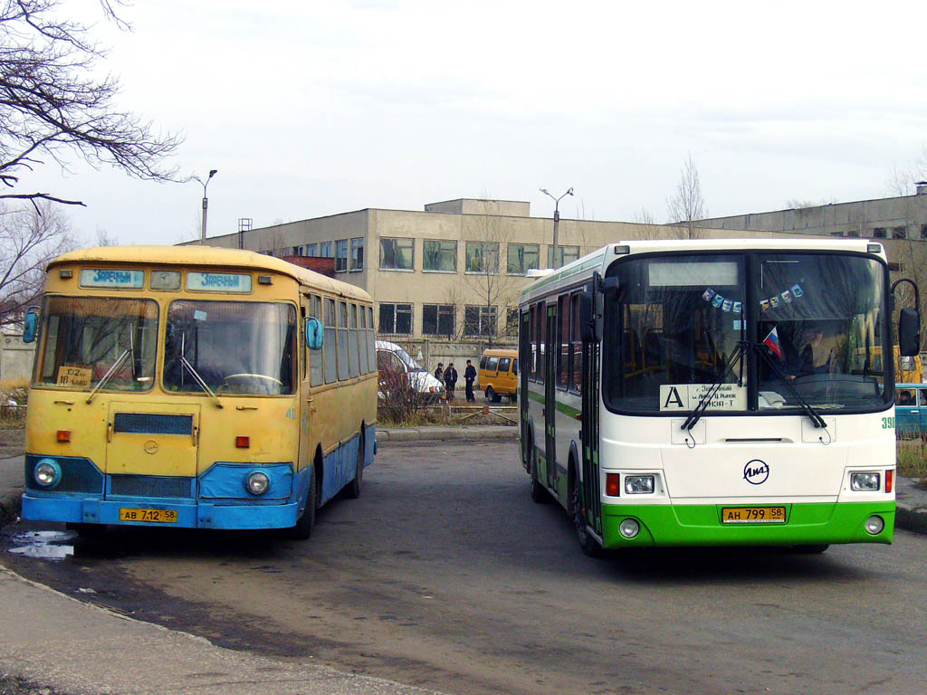 Penza region, LiAZ-677M Nr. 40; Penza region, LiAZ-5256.46 Nr. 398; Penza region — Avtobusnye vokzaly, stancii i konechnye ostanovki