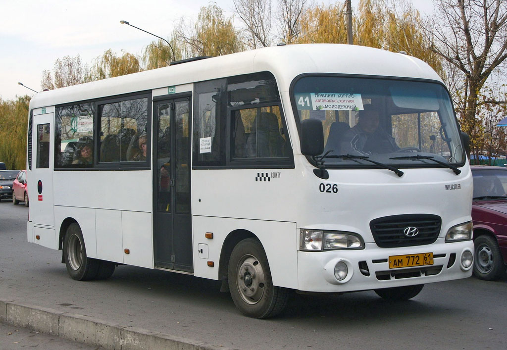 Ростовская область, Hyundai County LWB (ТагАЗ) № 026