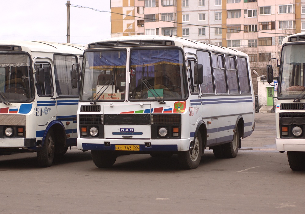 Омская область, ПАЗ-32053 № 573