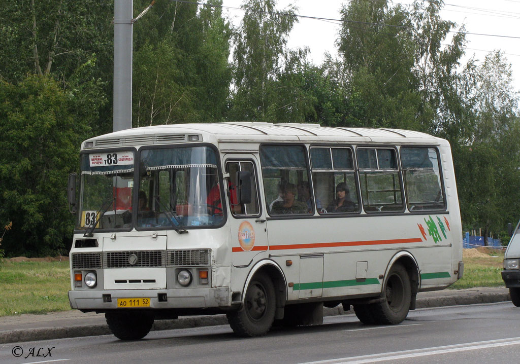 Нижегородская область, ПАЗ-32054 № АО 111 52