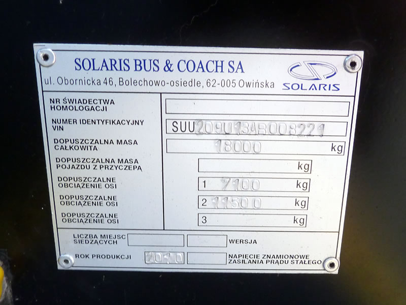 Польща, Solaris InterUrbino 12 № Solaris InterUrbino