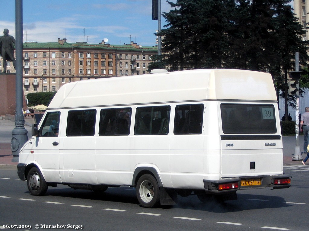 Санкт-Петербург, IVECO TurboDaily A45-12 № ВА 021 78