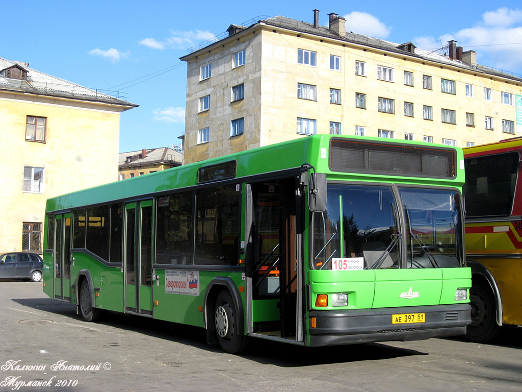 Мурманская область, МАЗ-103.062 № АЕ 397 51 — Фото — Автобусный транспорт