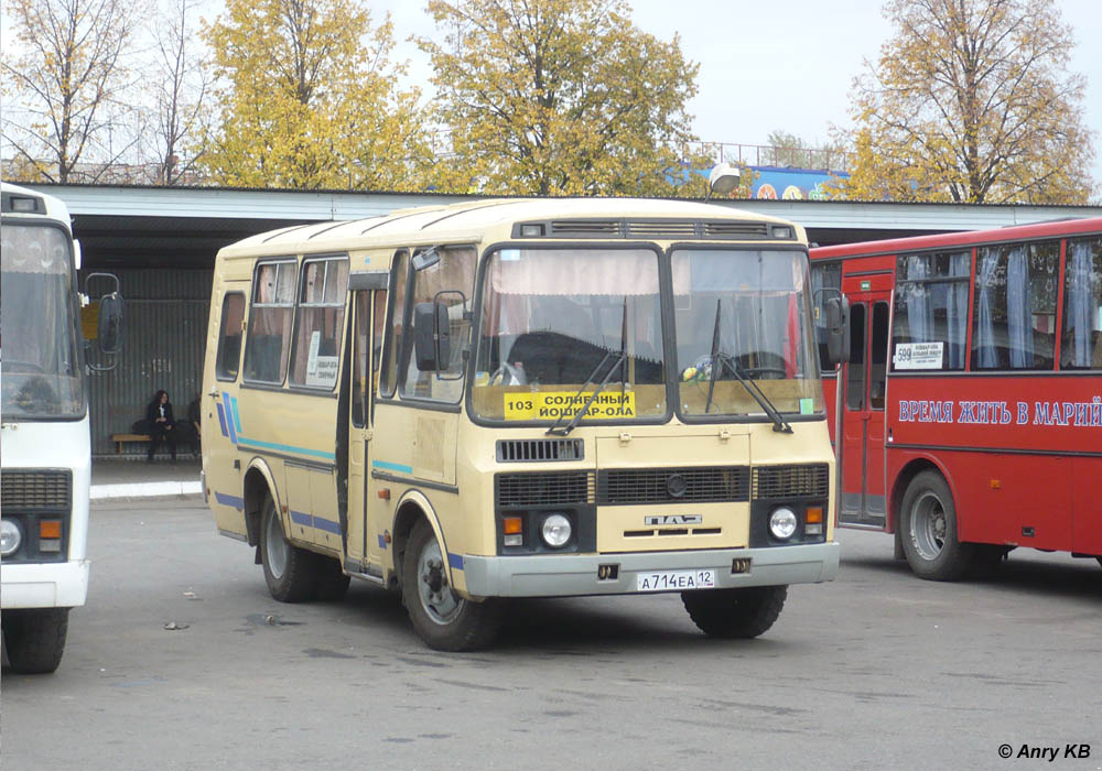 Марий Эл, ПАЗ-32053 № А 714 ЕА 12