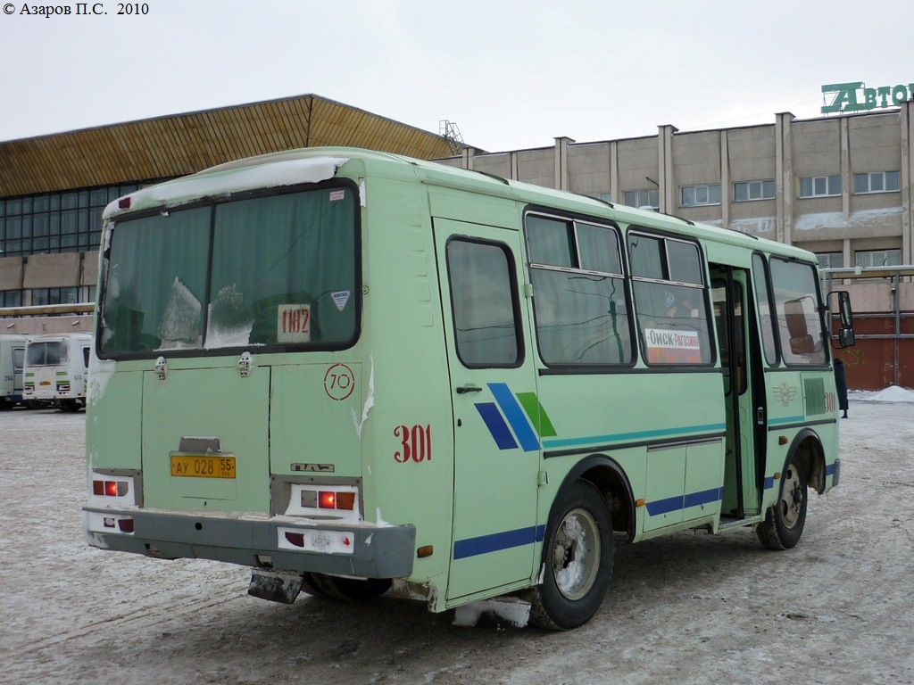 Омская область, ПАЗ-32053 № 301