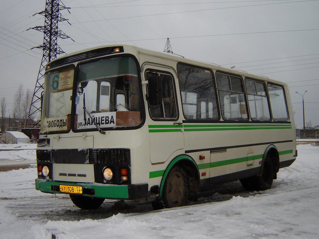 Нижегородская область, ПАЗ-32054 № АТ 108 52