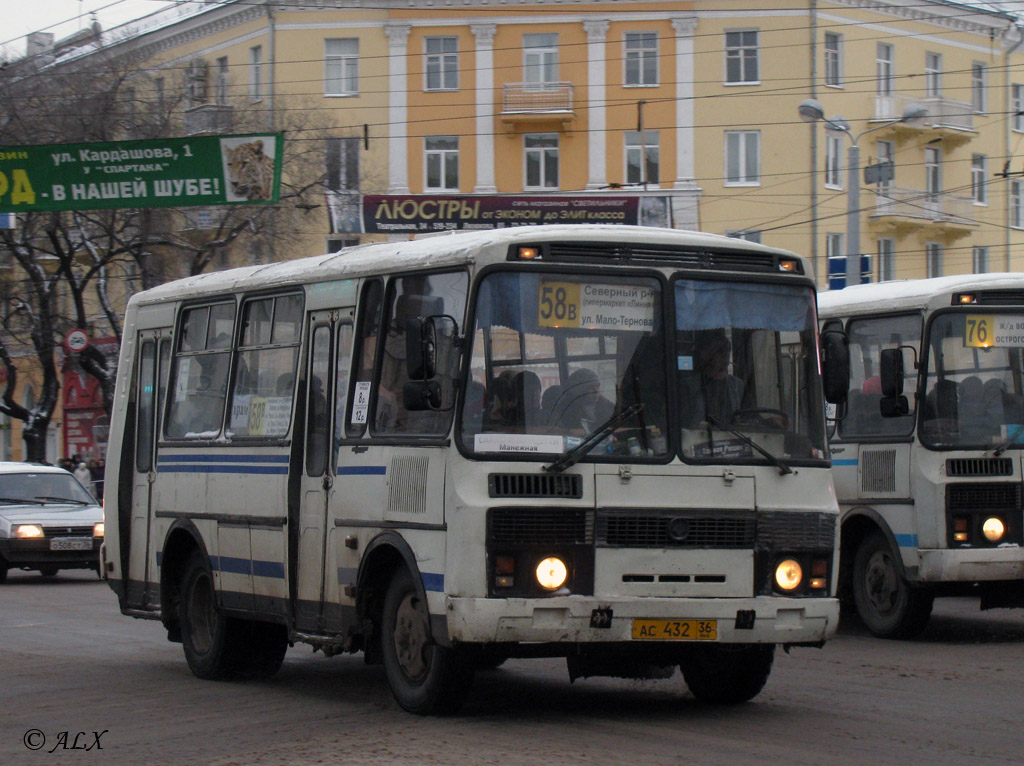 Воронежская область, ПАЗ-32054 № АС 432 36