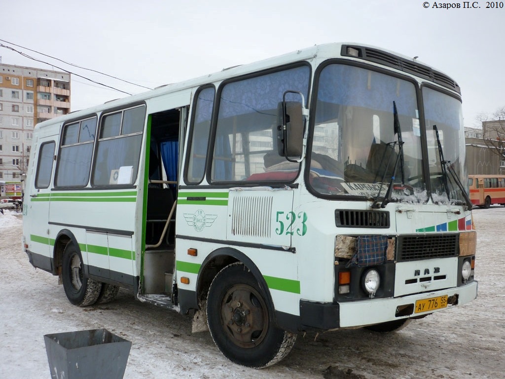 Omsk region, PAZ-3205-110 № 523