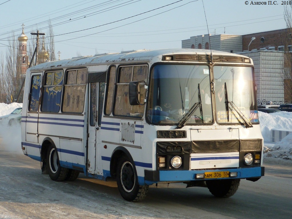 Омская область, ПАЗ-3205 (00) № АМ 306 55