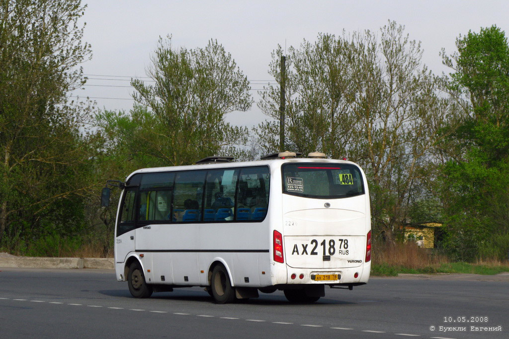 Санкт-Петербург, Yutong ZK6737D № 2224