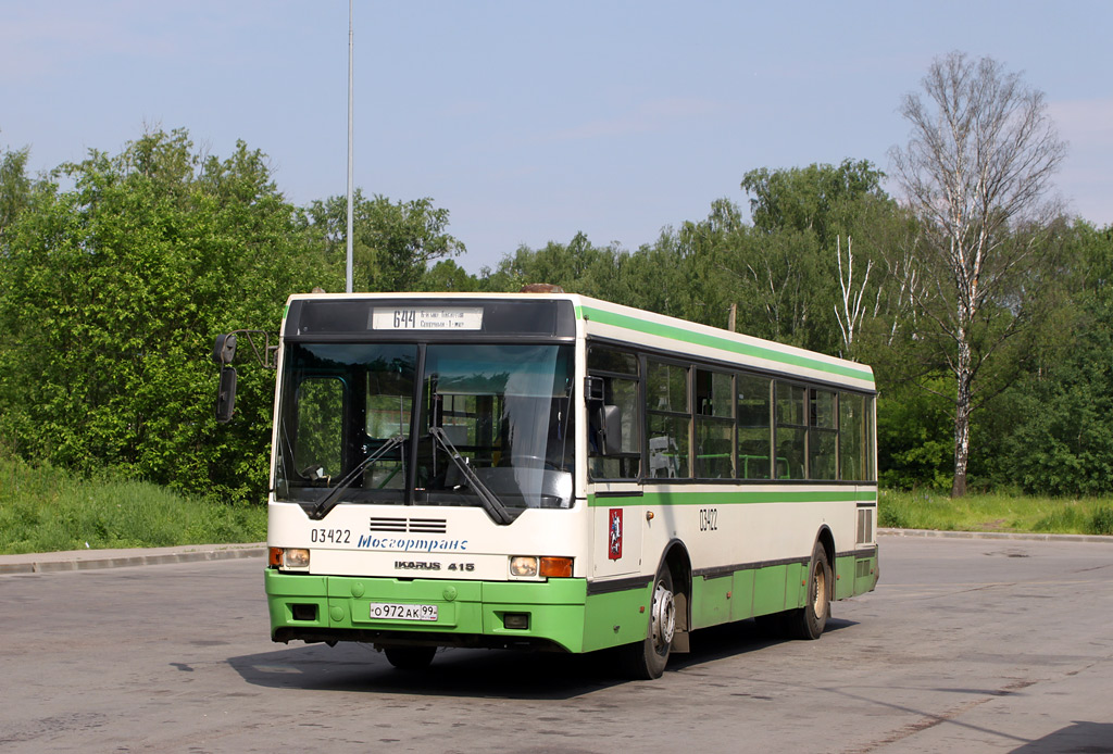 Москва, Ikarus 415.33 № 03422