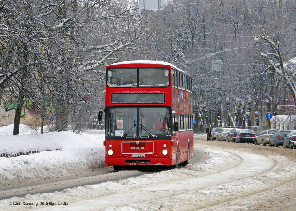 Латвия, MAN 196 SD200 № GB-2343