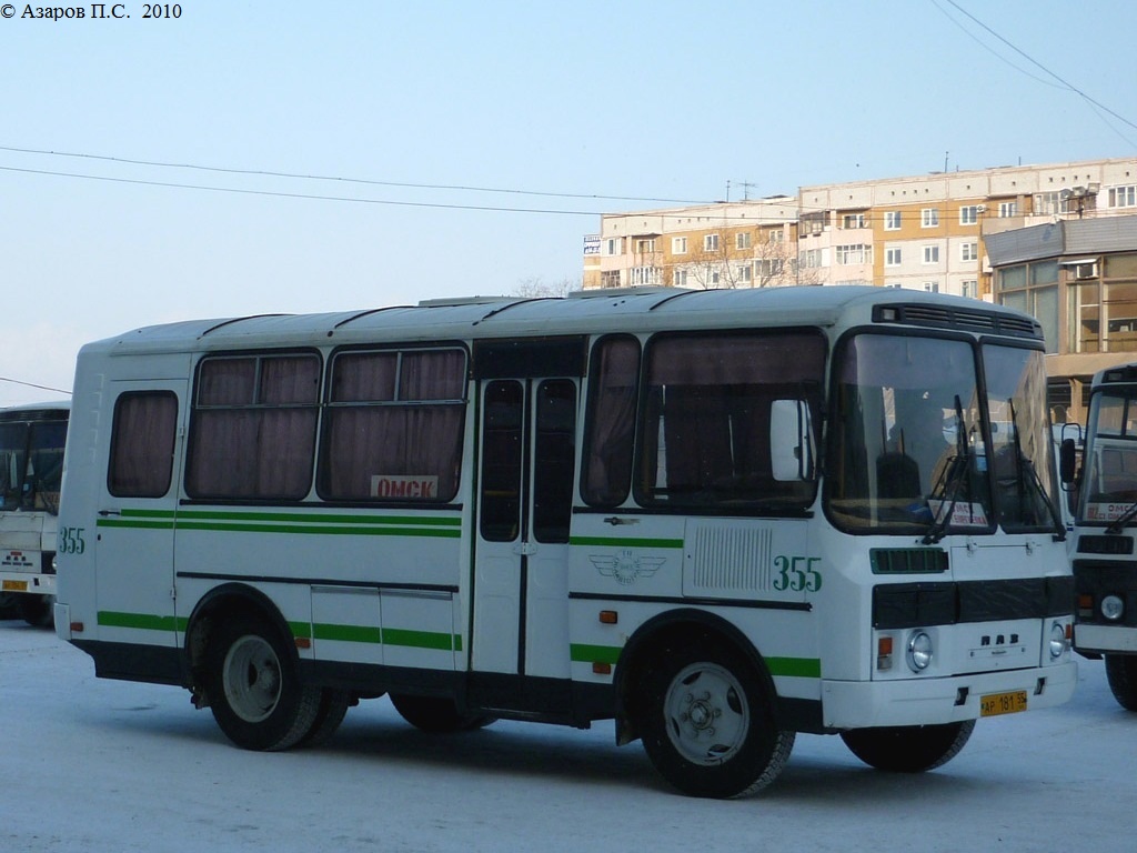 Омская область, ПАЗ-32053 № 355