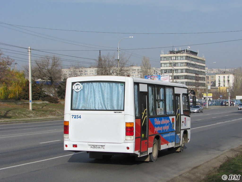 Волгоградская область, ПАЗ-320402-03 № 7254