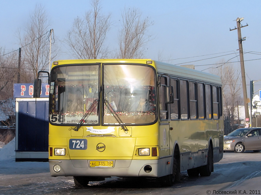 Omsk region, LiAZ-5256.45 Nr. 724