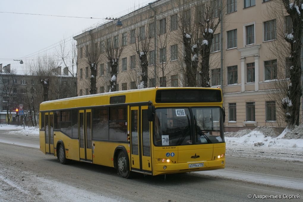 Санкт-Петербург, МАЗ-103.465 № В 319 АХ 178