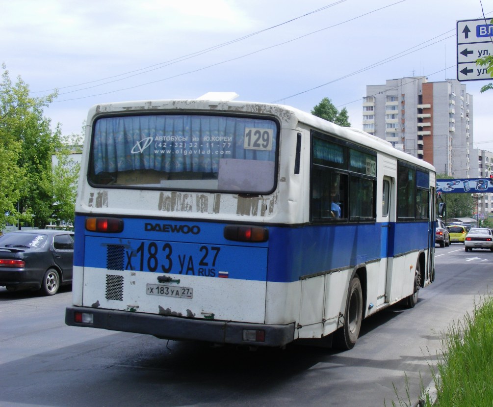 Хабаровский край, Daewoo BS106 (Busan) № Х 183 УА 27 — Фото — Автобусный  транспорт