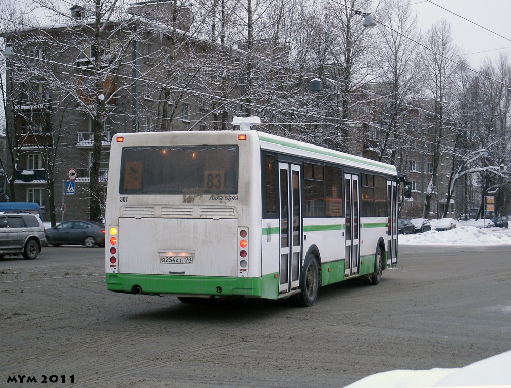 Санкт-Петербург, ЛиАЗ-5293.53 № 307