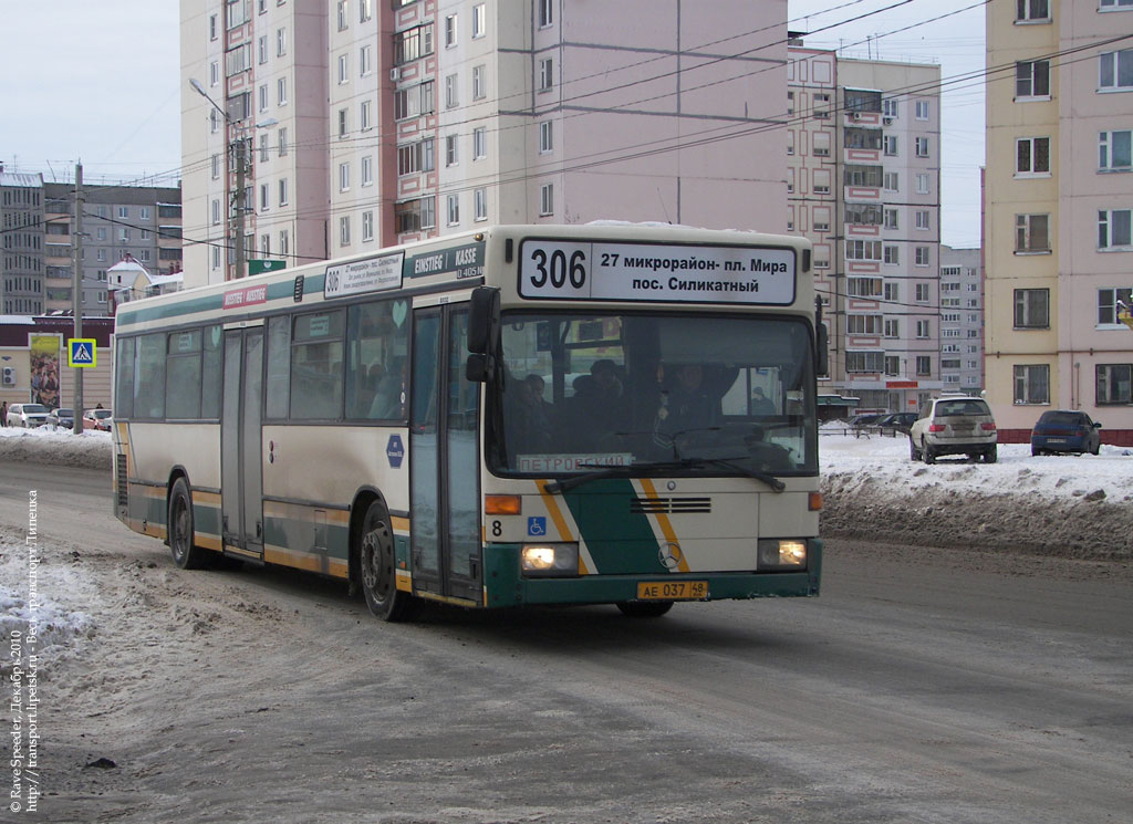 Липецкая область, Mercedes-Benz O405N № АЕ 037 48