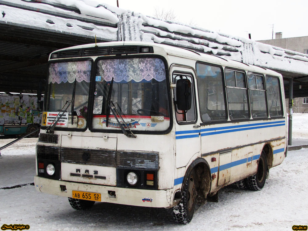 Нижегородская область, ПАЗ-32054 № АВ 655 52