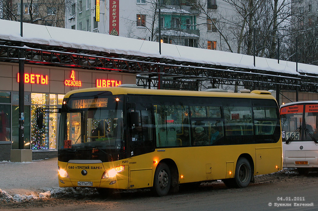 Санкт-Петербург, Yutong ZK6852HG № В 277 АР 178