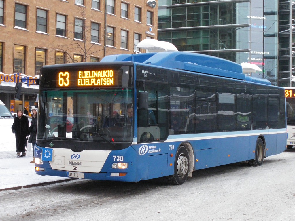 Финляндия, MAN A21 Lion's City NL243 CNG № 730