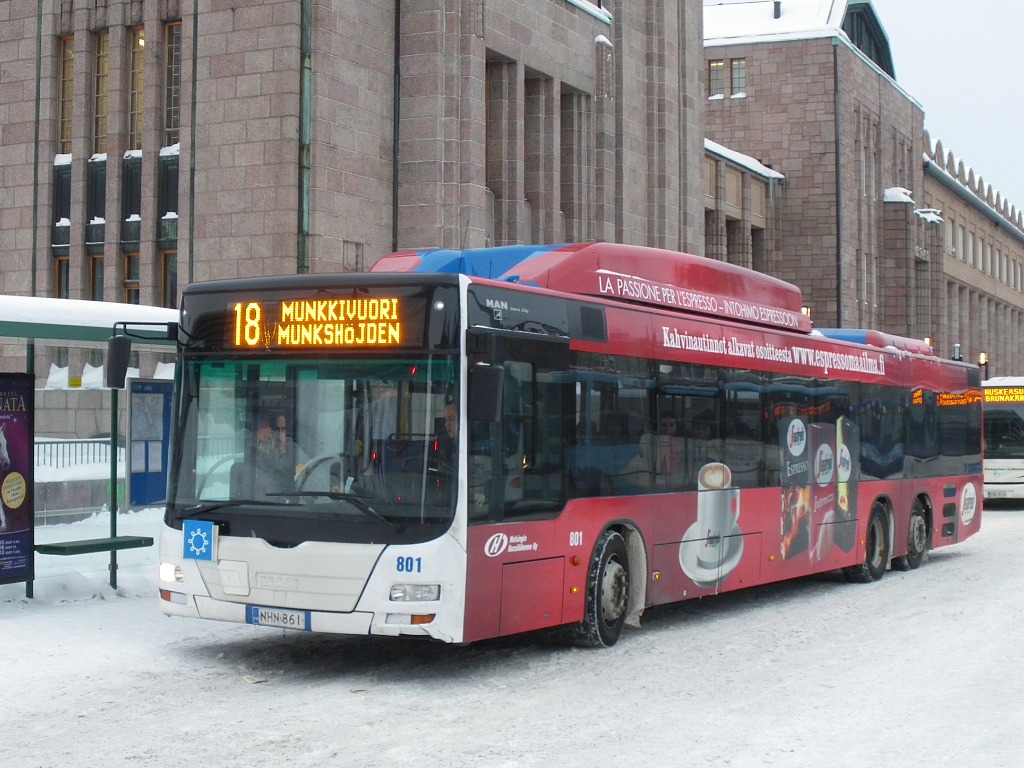 Финляндия, MAN A26 Lion's City LL NL313-15 CNG № 801