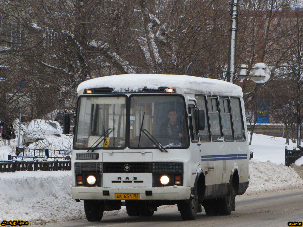 Нижегородская область, ПАЗ-32054 № АВ 651 52