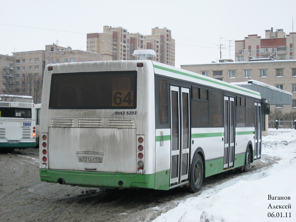 Санкт-Петербург, ЛиАЗ-5293.53 № В 731 АТ 178