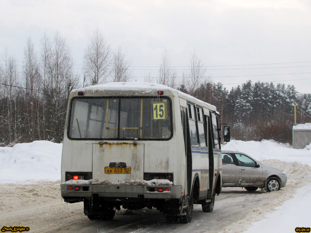 Нижегородская область, ПАЗ-32054 № АВ 653 52