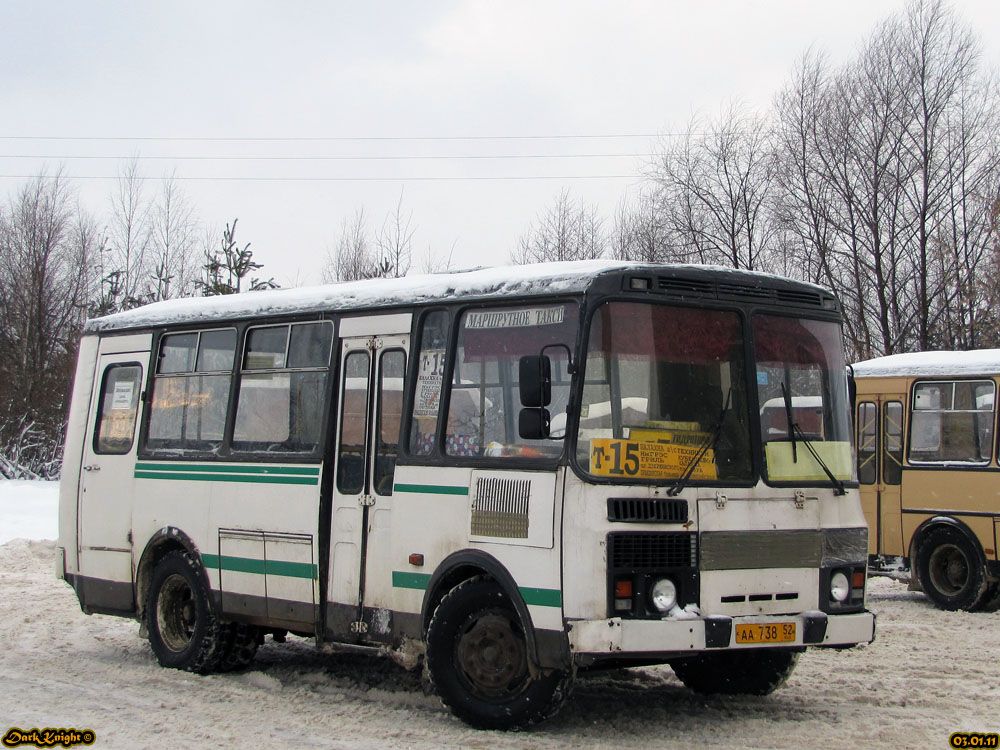 Нижегородская область, ПАЗ-32053 № АА 738 52