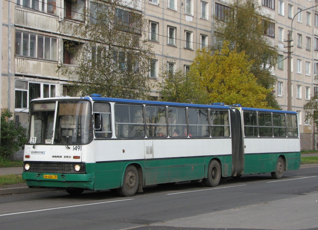 Санкт-Петербург, Ikarus 280.33O № 1491