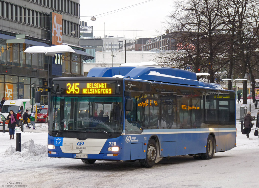 Финляндия, MAN A21 Lion's City NL243 CNG № 728