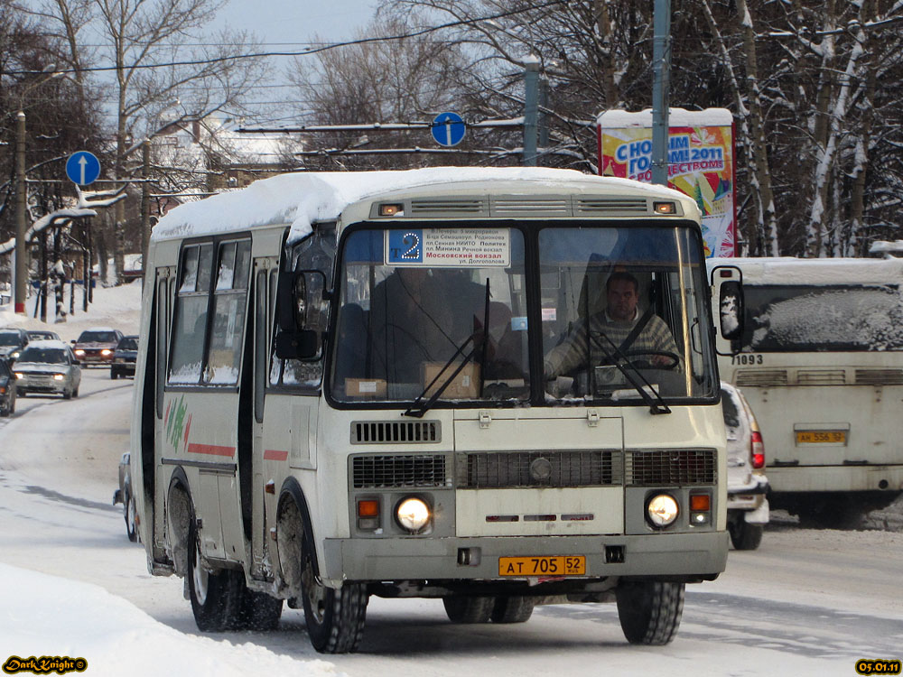 Нижегородская область, ПАЗ-32054 № АТ 705 52