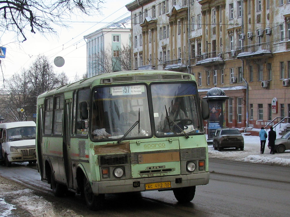 Нижегородская область, ПАЗ-32054 № АС 492 52