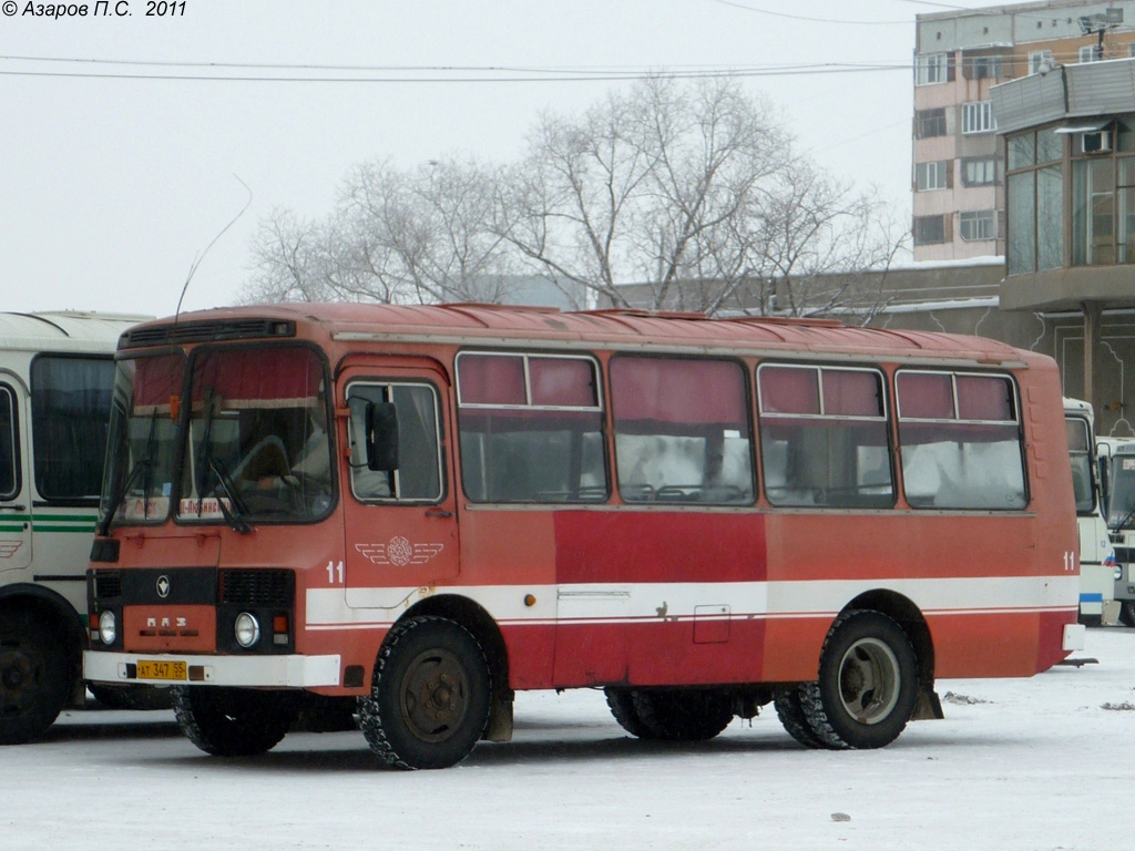 Омская область, ПАЗ-3205 (00) № 11