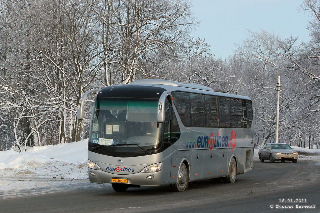 Санкт-Петербург, Yutong ZK6129H № ВЕ 281 78