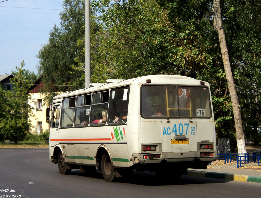 Нижегородская область, ПАЗ-32054 № АС 407 52