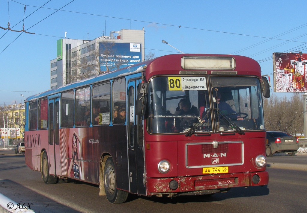 Воронежская область, MAN 789 SÜ240 № АА 744 36