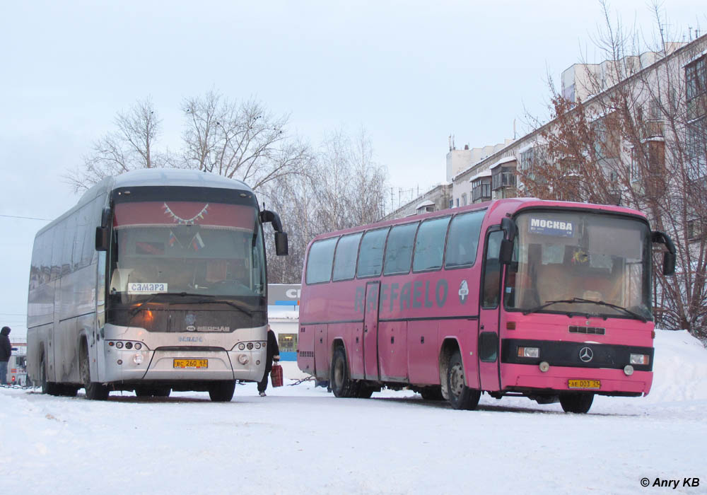 Чувашия, Mercedes-Benz O303-15RHS № АЕ 003 21; Самарская область, Neoplan P21 N2216SHD Tourliner SHD № ВС 260 63