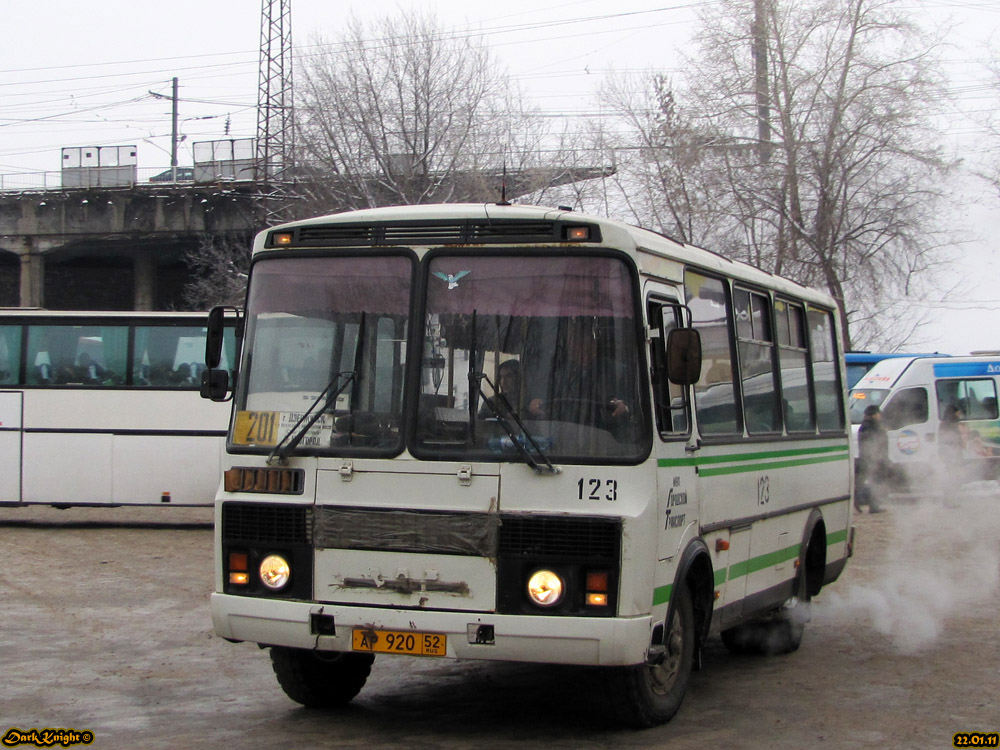 Нижегородская область, ПАЗ-32054 № 123