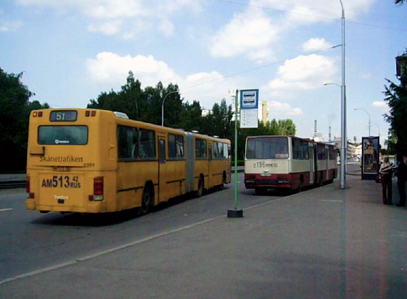 Kemerovo region - Kuzbass, Ikarus 280.03 Nr. 396; Kemerovo region - Kuzbass, Säffle Nr. 361