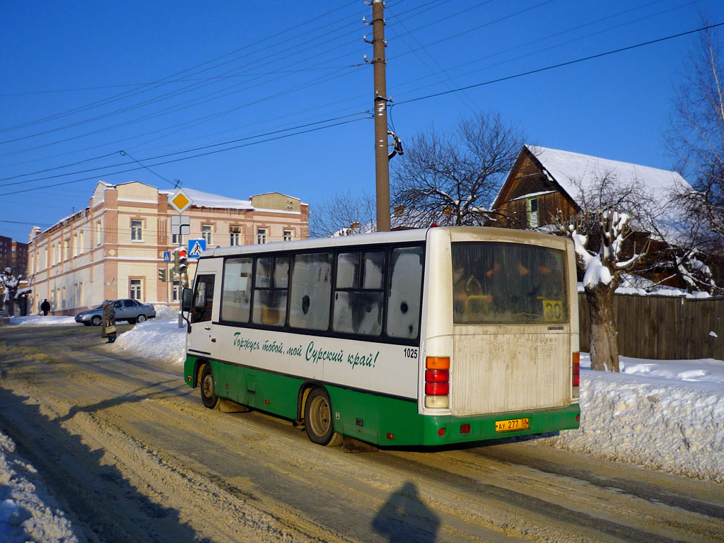 Пензенская область, ПАЗ-320402-03 № 1025