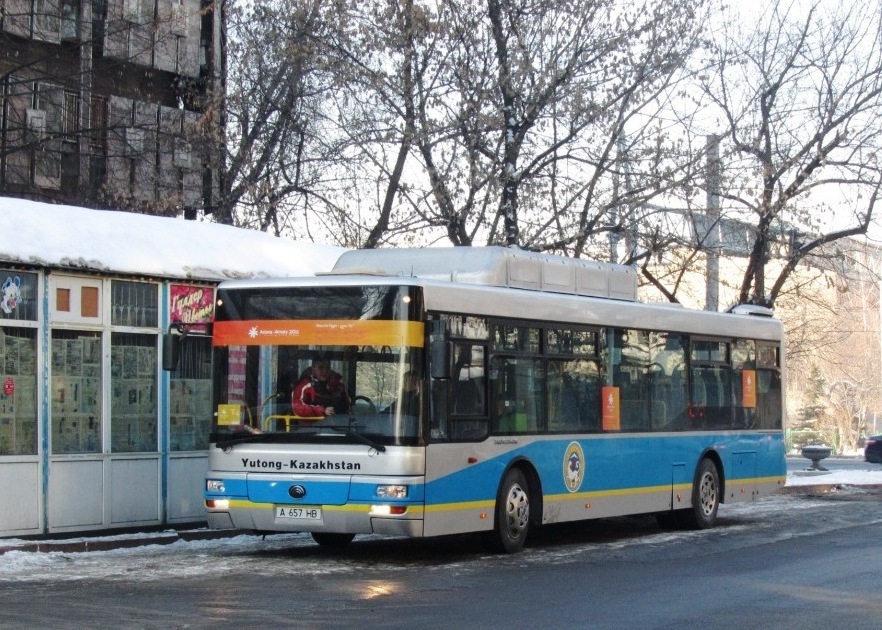 Алматы, Yutong ZK6120HGM № A 657 HB