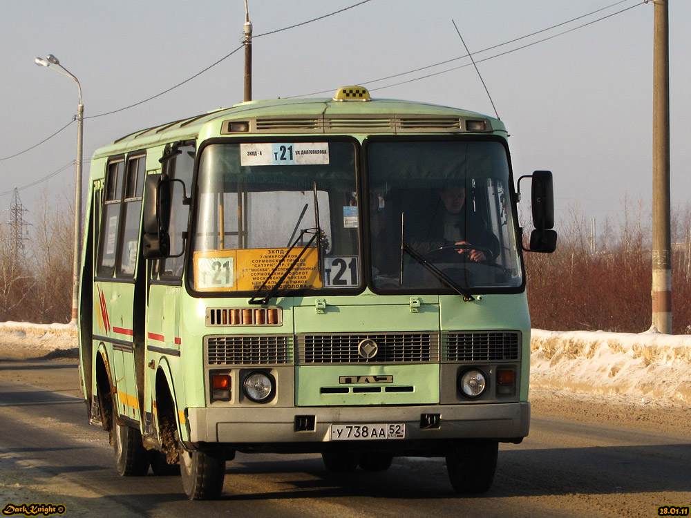 Нижегородская область, ПАЗ-32054 № У 738 АА 52