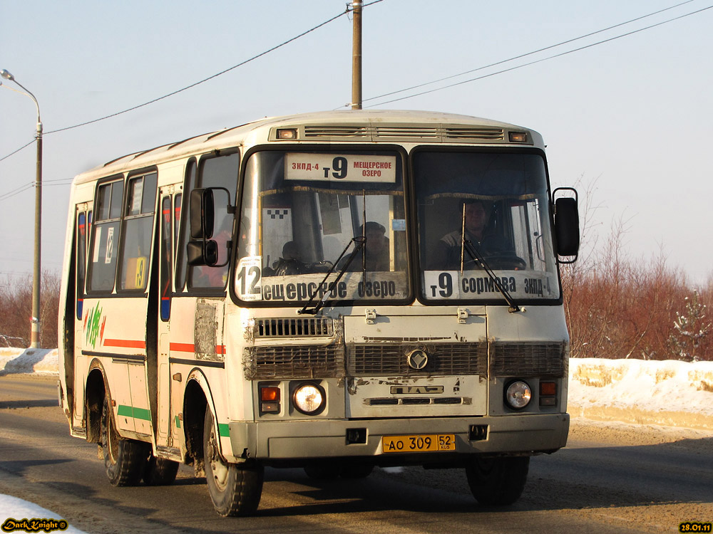 Нижегородская область, ПАЗ-32054 № АО 309 52