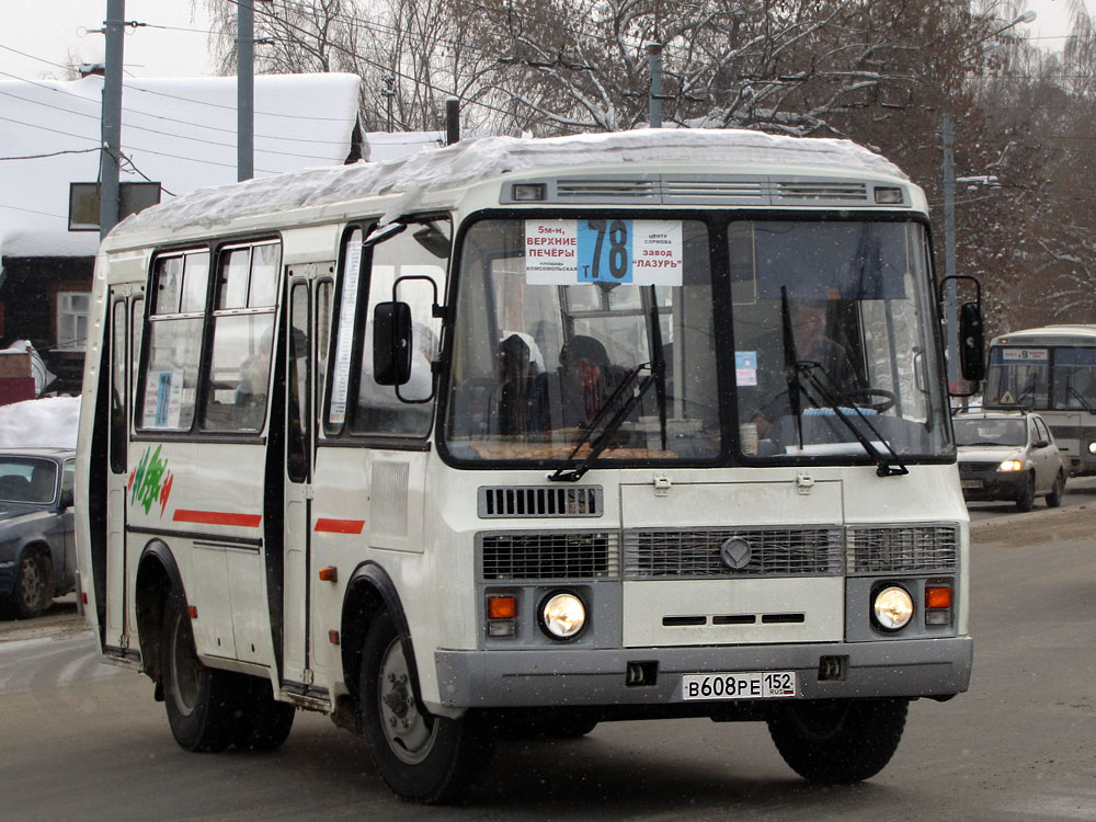 Ніжагародская вобласць, ПАЗ-32054 № В 608 РЕ 152