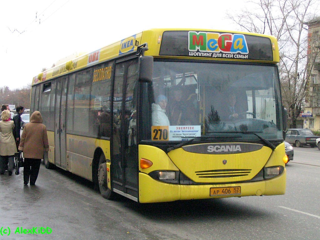 Нижегородская область, Scania OmniLink I (Скания-Питер) № АР 406 52