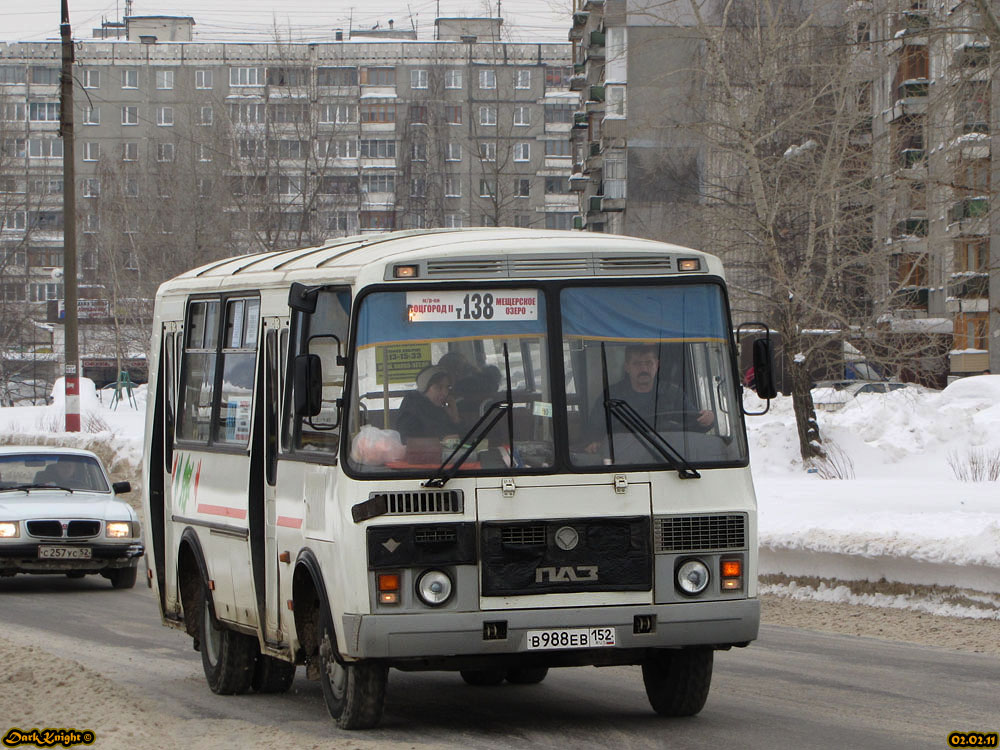 Нижегородская область, ПАЗ-32054 № В 988 ЕВ 152