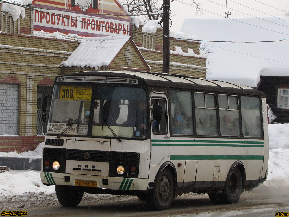 Нижегородская область, ПАЗ-32054-07 № АВ 642 52